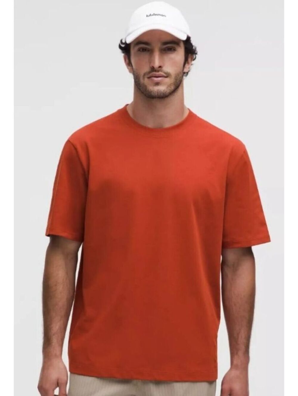 Lululemon Men's Heavyweight Cotton Jersey T-Shirt Autumn Rust Size S NWT